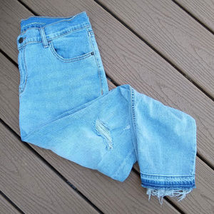Old Navy Light Wash Distressed Boyfriend Straight
